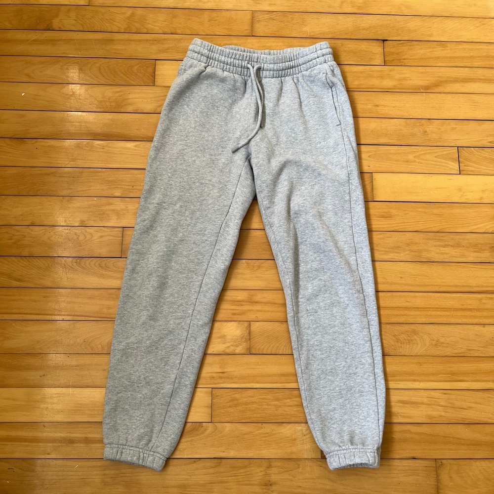 Aritzia Tna Sweatfleece Boyfriend Fit Sweatpants Heather Grey XS Joggers Cozy